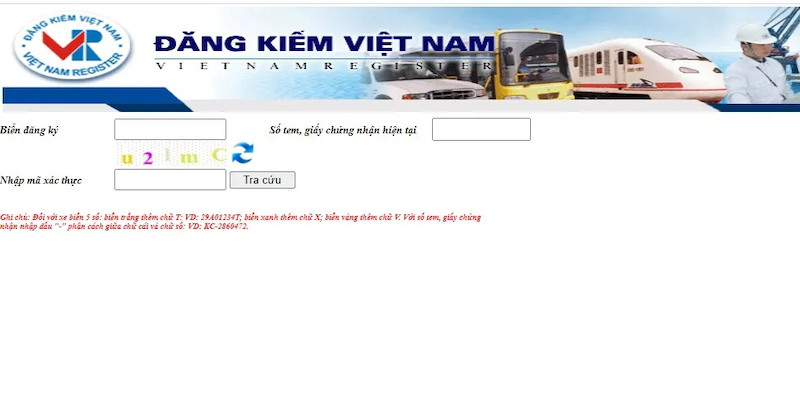 Cách tra cứu phạt nguội ô tô tại website của Cục Đăng kiểm Việt Nam