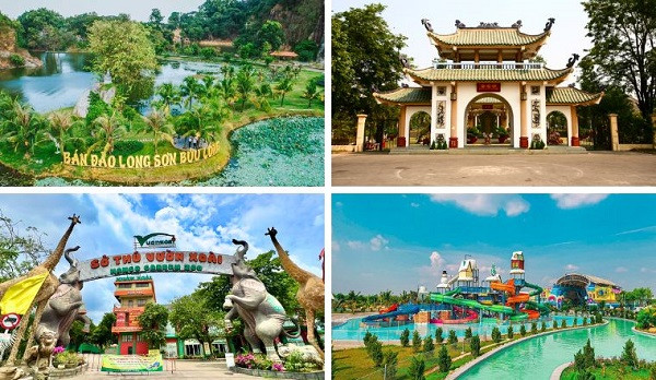 Cảnh quan hồ nước và núi non tại Khu Du Lịch Bửu Long, điểm nhấn khi du lịch Biên Hòa