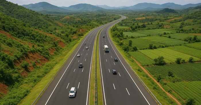 Cao tốc Quy Nhơn Pleiku giúp xe cộ lưu thông dễ dàng hơn so với tuyến đường cũ