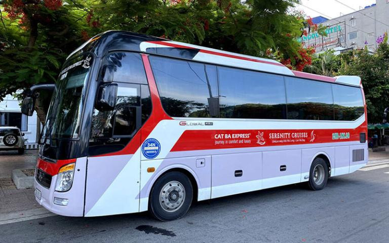 Cát Bà Express, chuyên tuyến Hà Nội - Cát Bà, kết hợp xe và tàu