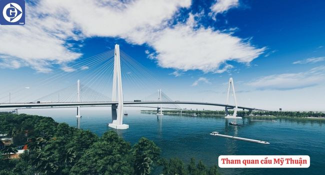 Cầu Mỹ Thuận với kiến trúc dây văng hiện đại, biểu tượng của Vĩnh Long