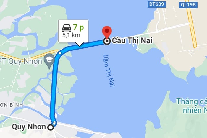 Di chuyển từ trung tâm thành phố khoảng chưa đến 10 phút