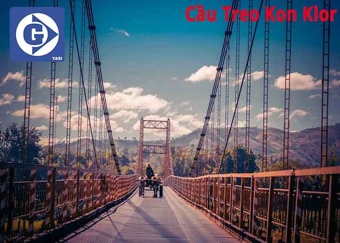 Cầu Treo Kon Klor bắc qua sông Đắk Bla - điểm check-in khi du lịch Kon Tum