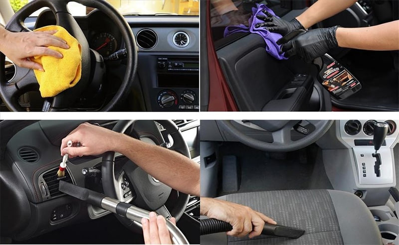 Chăm sóc nội thất xe ô tô tại nhà định kỳ để xe luôn sạch sẽ, thơm mát