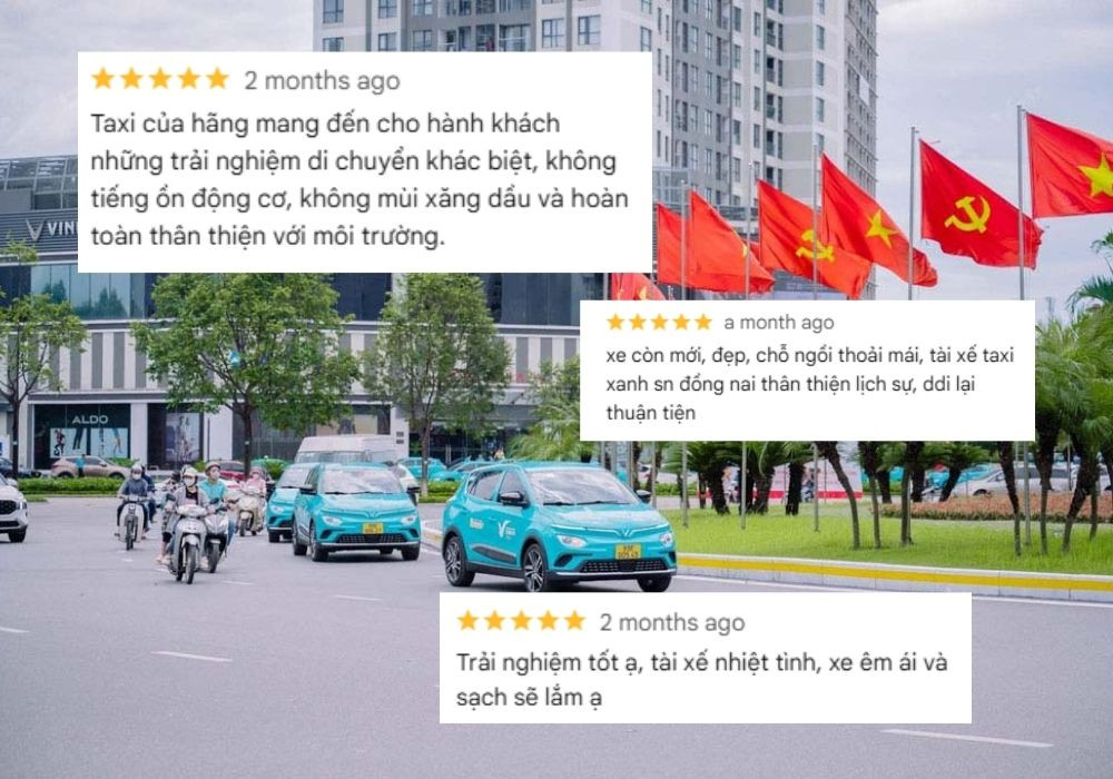 Chất lượng dịch vụ của Taxi Xanh SM luôn nhận được phản hồi tích cực