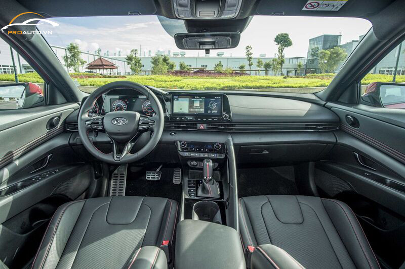 Chi tiết bảng đồng hồ kỹ thuật số trên Hyundai Elantra 2023