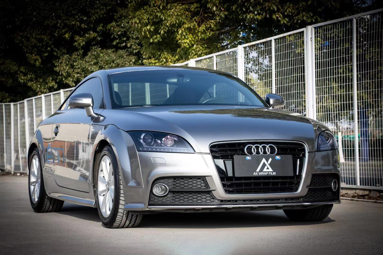 Chiếc Audi được wrap đổi màu
