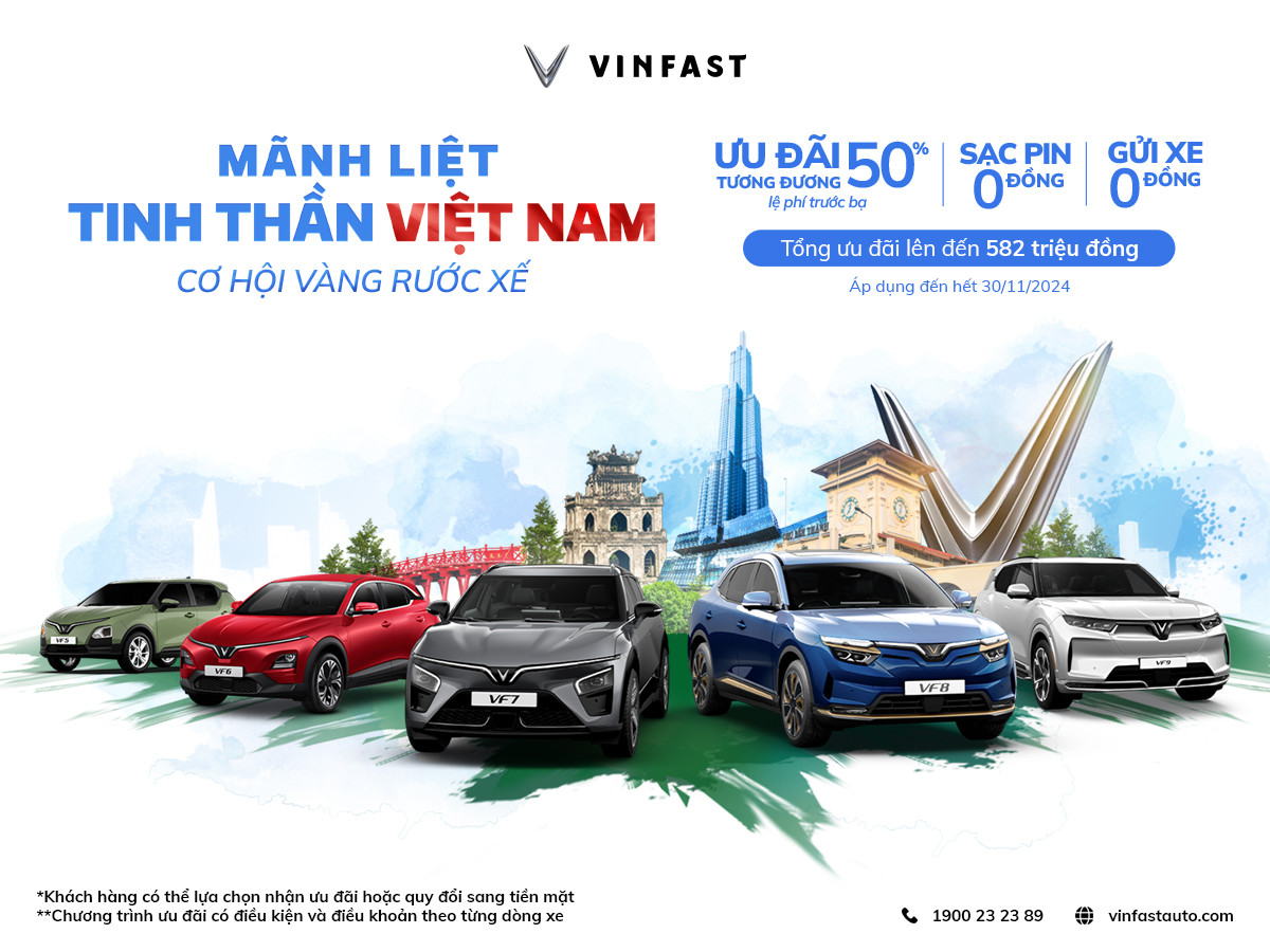 Chính sách ưu đãi xe điện VinFast tháng 9