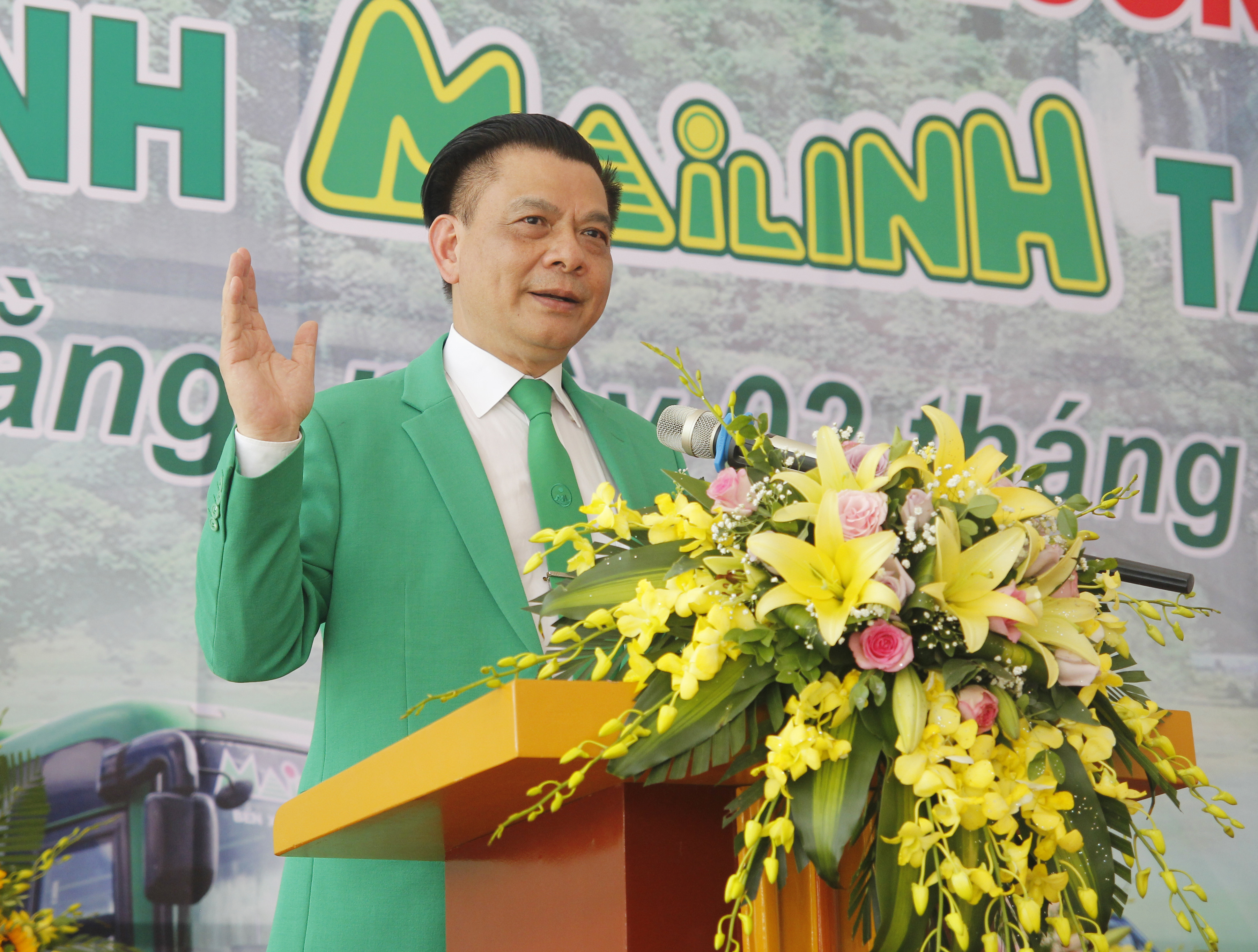 Chủ tịch Hồ Huy phát biểu định hướng phát triển cho taxi Mai Linh Cao Bằng