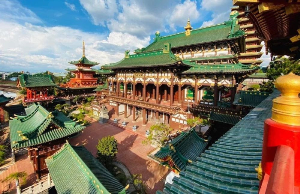 Chùa Minh Thành được xây dựng công phu với kết cấu bền vững
