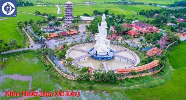 Chùa Thiền Lâm (Gò Kén) thanh tịnh giữa cánh đồng xanh