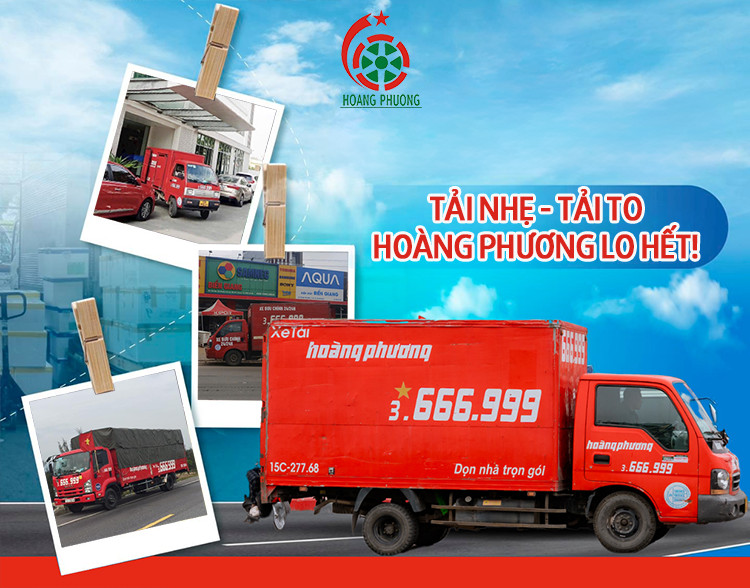 Đa dạng xe tải phục vụ mọi nhu cầu vận chuyển của Taxi Tải Hoàng Phương