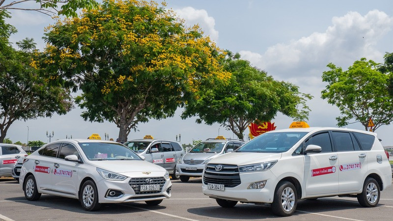 Dàn xe của Taxi Minh Thắng, hãng taxi có độ phủ sóng cao tại Vũng Tàu.