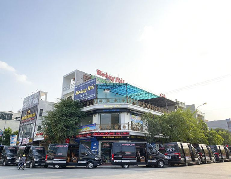 Dàn xe giường nằm hiện đại của nhà xe Hoàng Hải