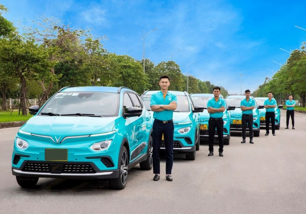 Dàn xe Taxi điện Xanh SM hiện đại, tiện nghi luôn sẵn sàng phục vụ bạn