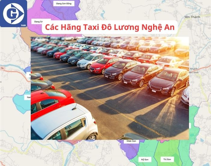 Dàn xe taxi sẵn sàng phục vụ tại Đô Lương, Nghệ An