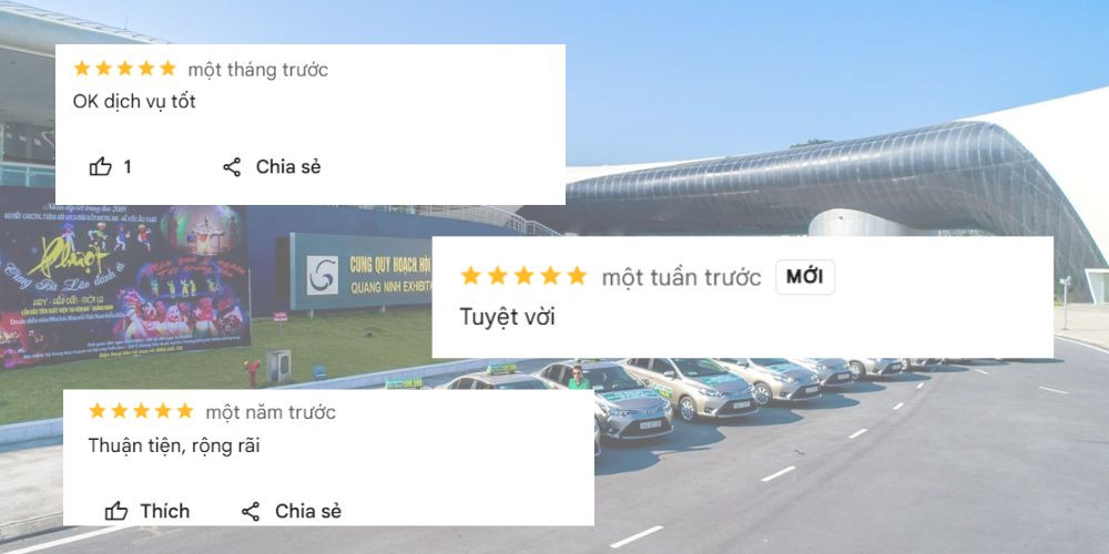 Đánh giá của khách hàng về chất lượng dịch vụ taxi Phú Bình ở Hạ Long