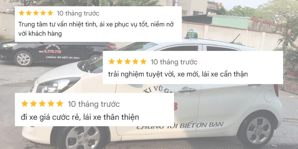 Đánh giá tích cực từ khách hàng về dịch vụ Taxi Vũ Gia Hải Phòng