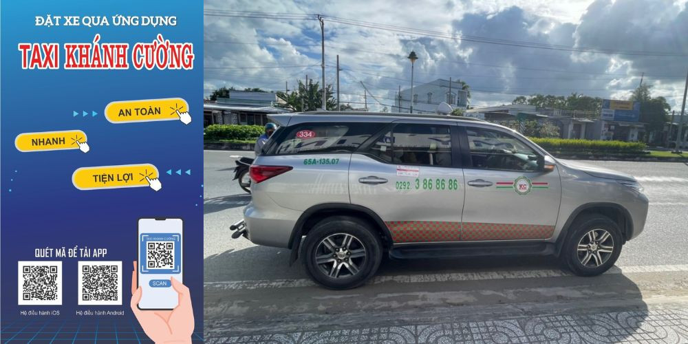 Đặt taxi Khánh Cường qua ứng dụng trên điện thoại thông minh