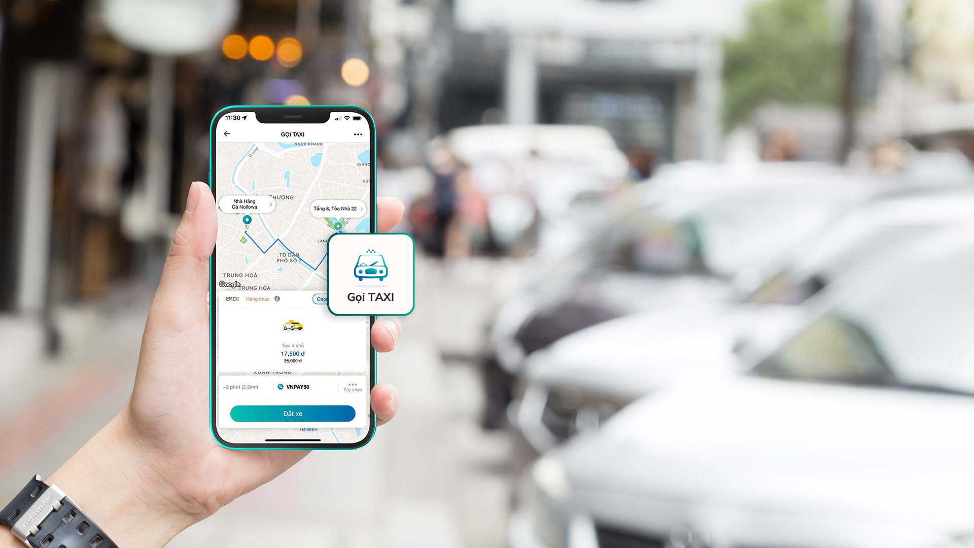 Đặt taxi Mai Linh 24/24 tiện lợi qua ứng dụng ngân hàng và ví điện tử VNPAY