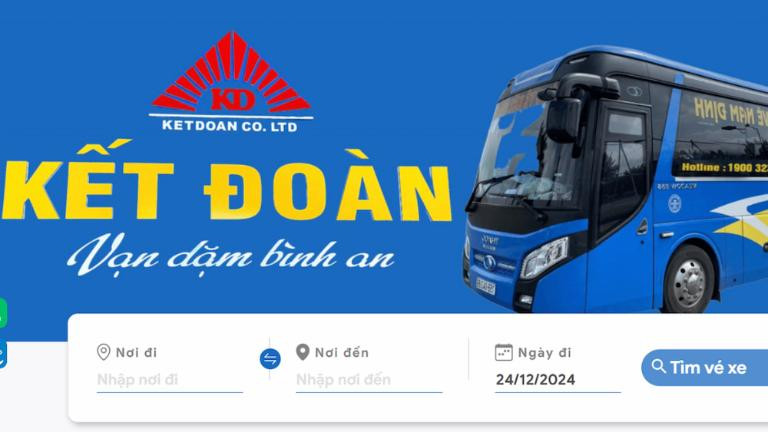 Đặt vé xe khách Nhà Xe Kết Đoàn qua website
