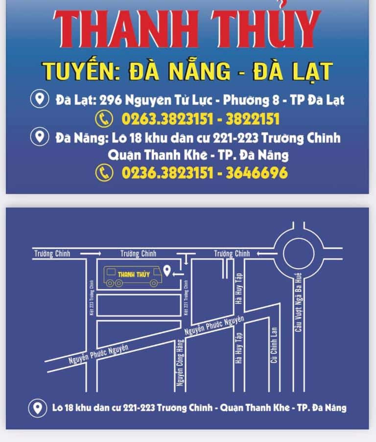 đặt vé xe Thanh Thủy Đà Lạt qua hotline