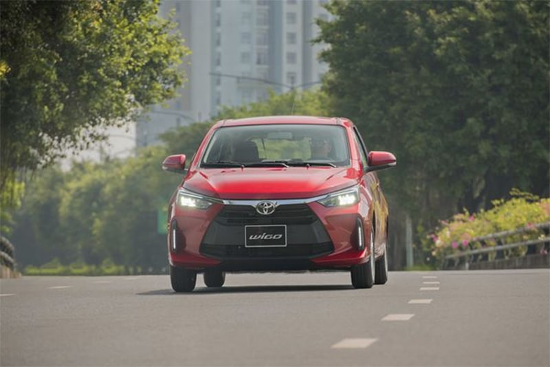 Đầu xe Toyota Wigo 2023 tinh tế