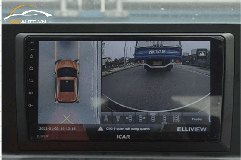 Để lắp camera 360 ICAR Elliview hiệu quả, cần nắm rõ điểm mù của xe