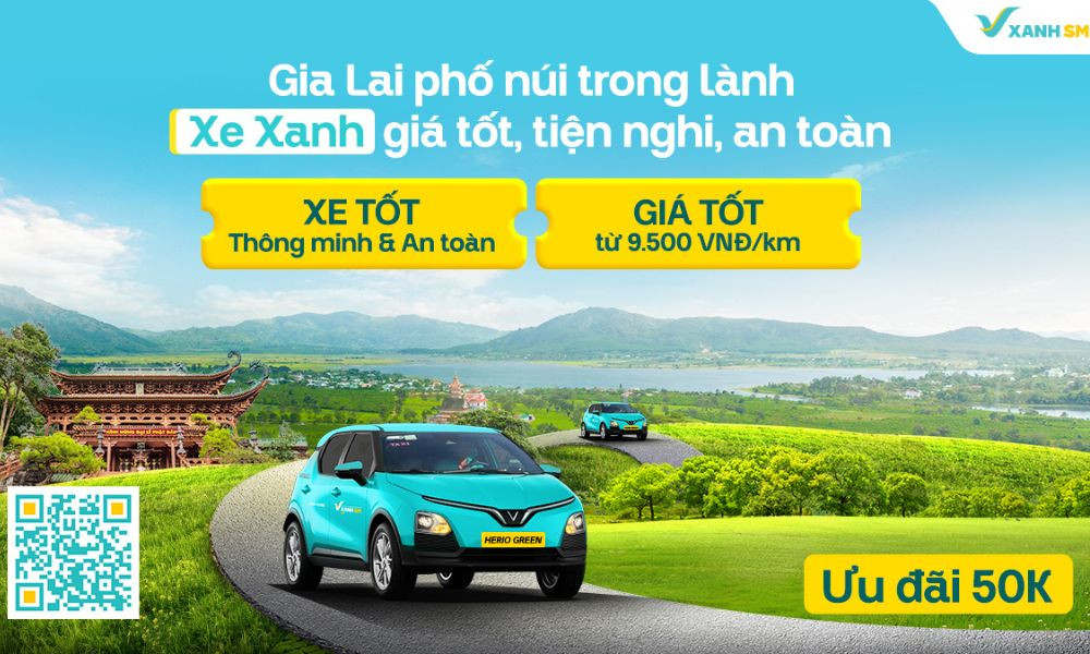 Di chuyển tiện lợi trong Thành phố Pleiku để khám phá Quảng trường Đại Đoàn Kết
