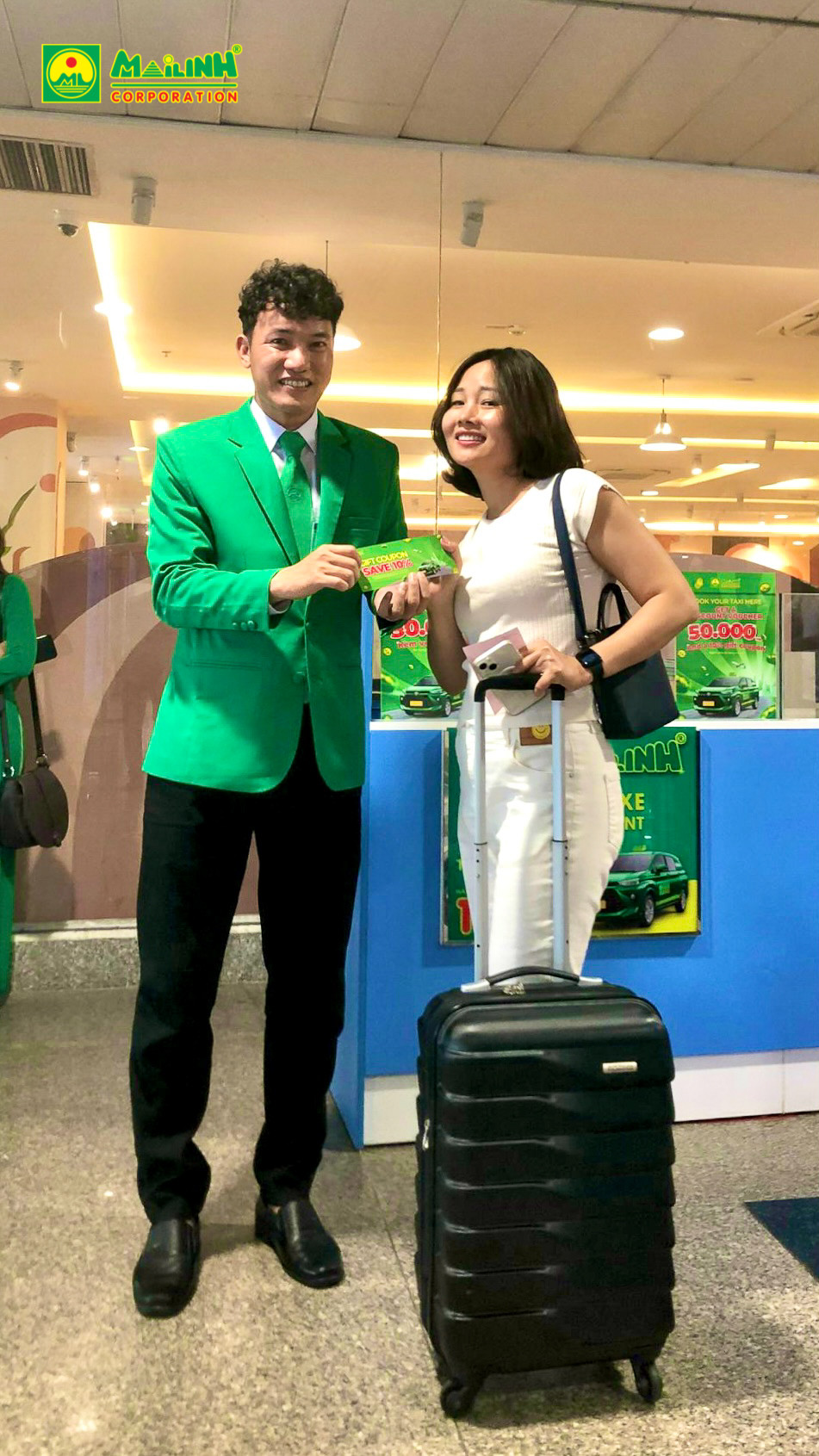 Dịch vụ khách hàng taxi mai linh tân an tận tâm