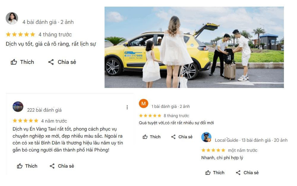 Dịch vụ taxi An Lão Hải Phòng chất lượng cao của Én Vàng