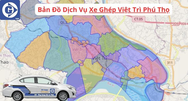 Dịch vụ xe ghép tiện lợi tại Việt Trì Phú Thọ