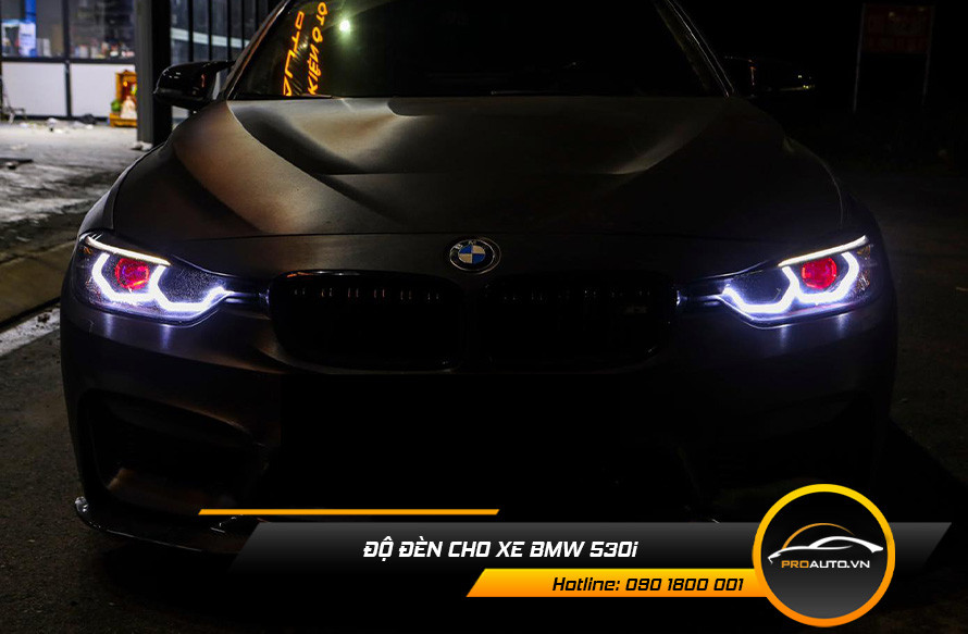 Độ đèn pha cho xe BMW 530i