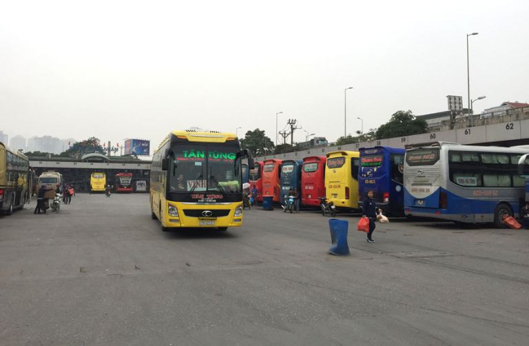 Đội ngũ an ninh tại Bến xe Mỹ Đình luôn túc trực
