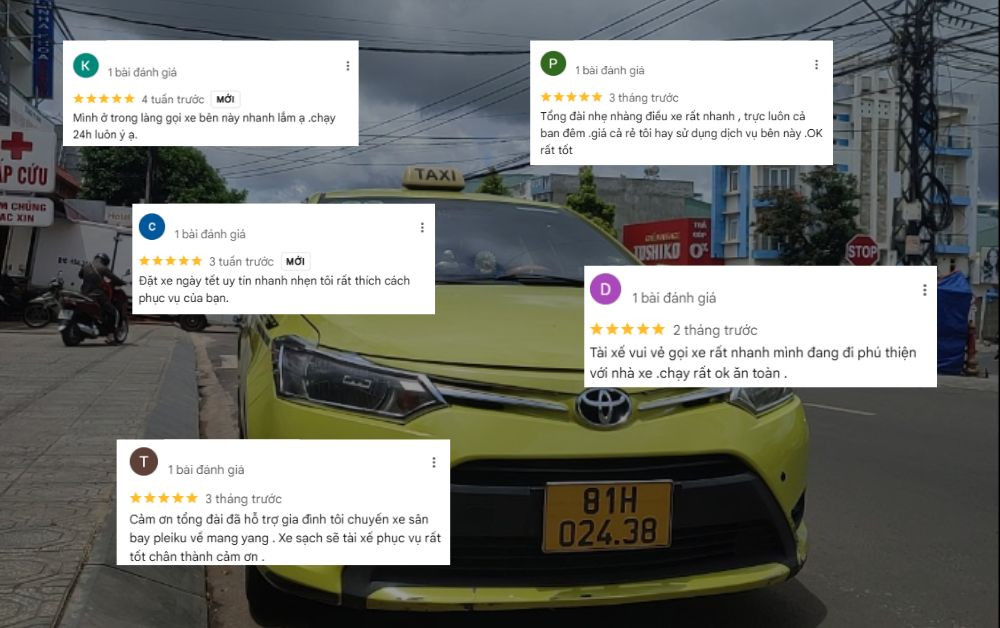 Đội ngũ tổng đài Taxi Gia Lai 24h hỗ trợ khách hàng đặt xe taxi An Khê