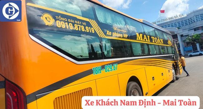 Đội xe của một nhà xe khách Nam Định uy tín