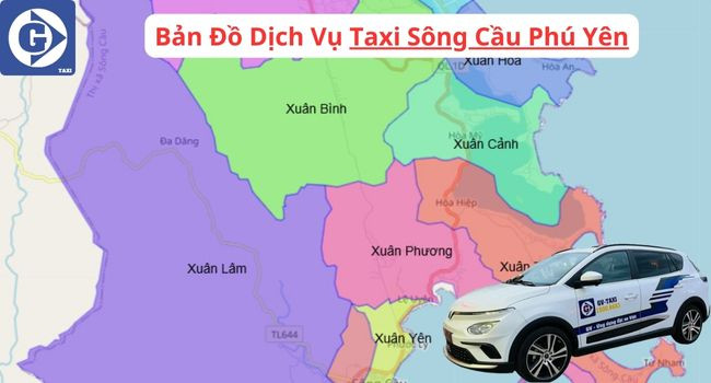 Đội xe đa dạng của các hãng taxi hoạt động tại Sông Cầu Phú Yên