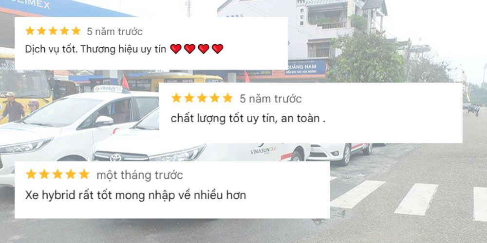Đội xe đa dạng và dịch vụ chất lượng của Vinasun
