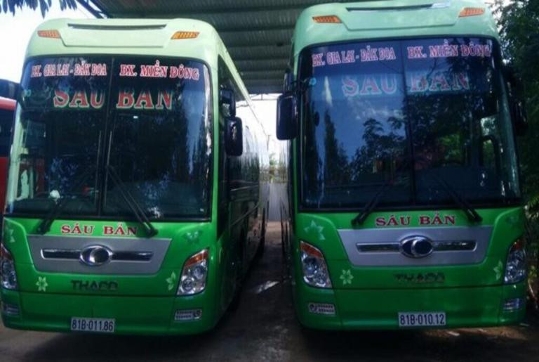 Đội xe hiện đại của Nhà xe Sáu Bản đảm bảo hành trình thoải mái