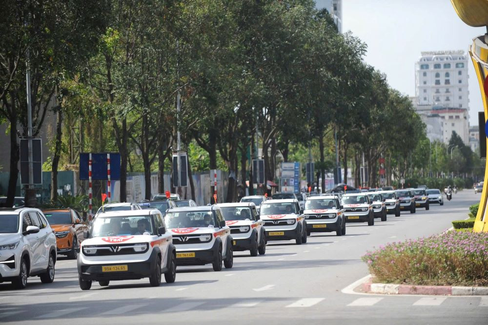 Đội xe lớn của Taxi 123 Bắc Ninh