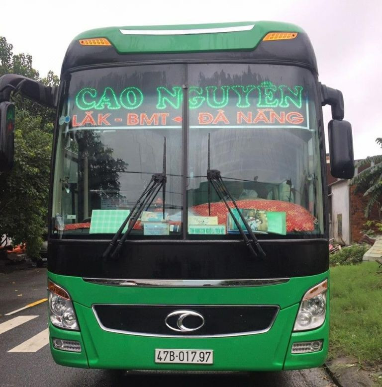 Đội xe màu xanh nổi bật của nhà xe Cao Nguyên