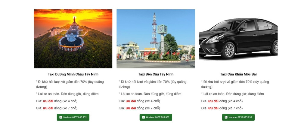 Đội xe taxi Mộc Bài Tây Ninh sẵn sàng đưa đón khách, là lựa chọn tin cậy cho taxi giá rẻ Tây Ninh