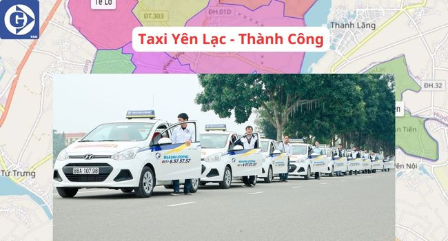 Đội xe Taxi Ngọc Lan với nhiều màu sắc khác nhau đang chờ đón khách tại Yên Lạc Vĩnh Phúc