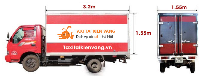 Đội xe taxi tải Kiến Vàng đa dạng tải trọng sẵn sàng phục vụ