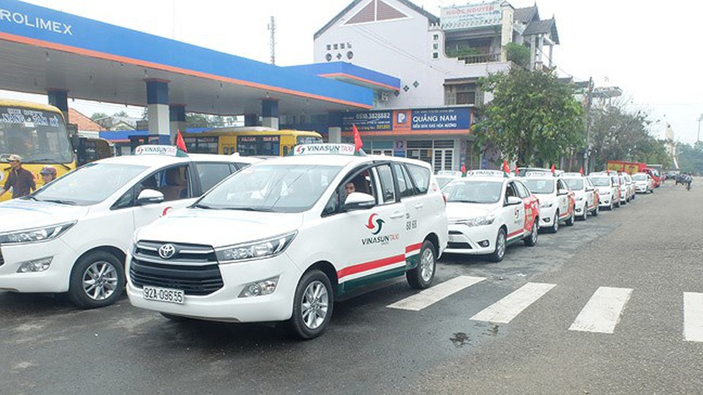 Đội xe Taxi Vinasun hoạt động tại Quảng Ngãi