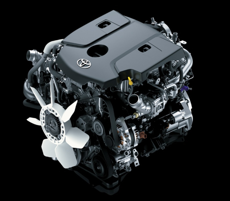 Động cơ Diezen kết hợp với công nghệ Turbo tăng áp và công nghệ phun nhiên liệu trực tiếp trên Toyota Hilux 2024