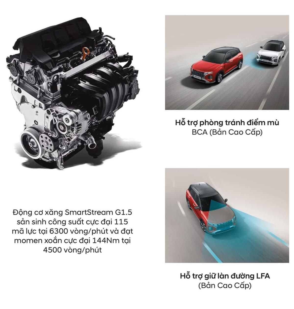 Động cơ và vận hành xe Hyundai Creta 2021 êm ái