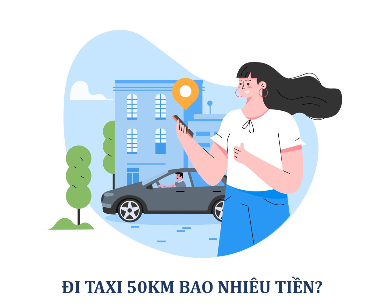 đồng hồ tính tiền taxi minh bạch cho hành trình 2 chiều