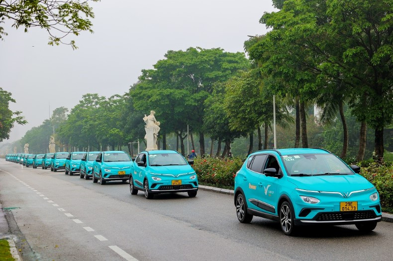 Dòng xe điện của Taxi Biển Xanh Ninh Thuận, thân thiện môi trường