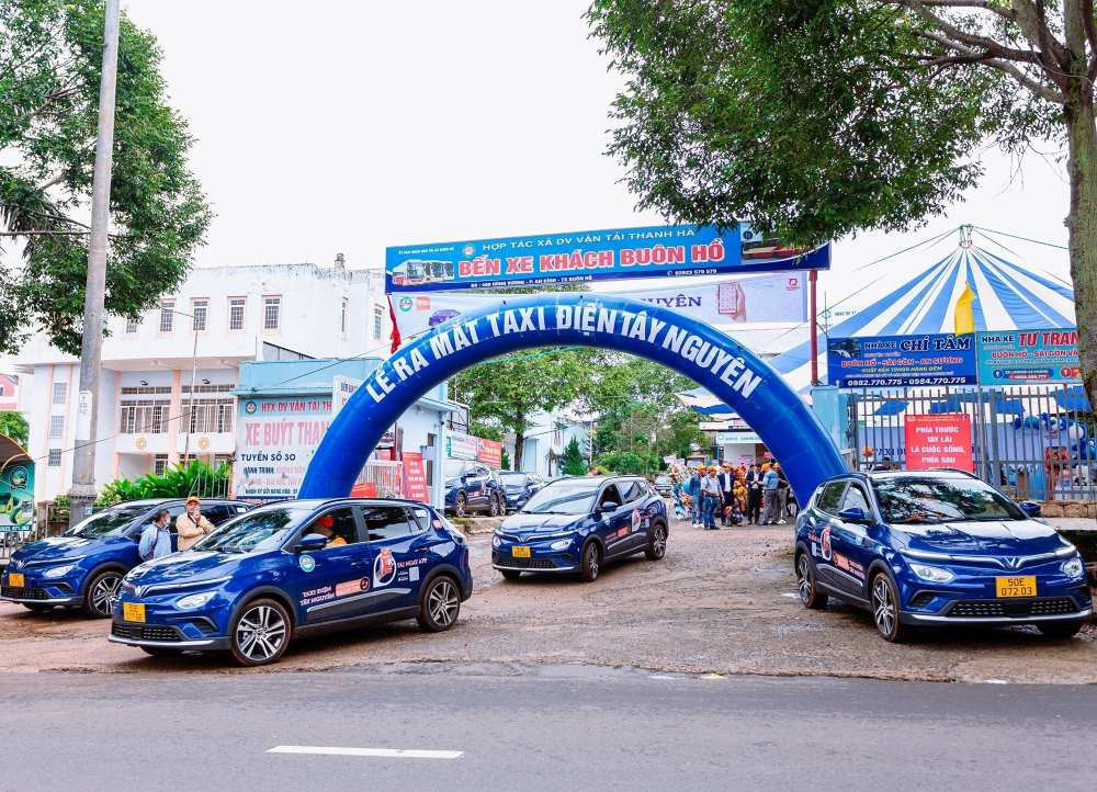 Dòng xe điện hiện đại của Taxi Điện Tây Nguyên, thân thiện môi trường